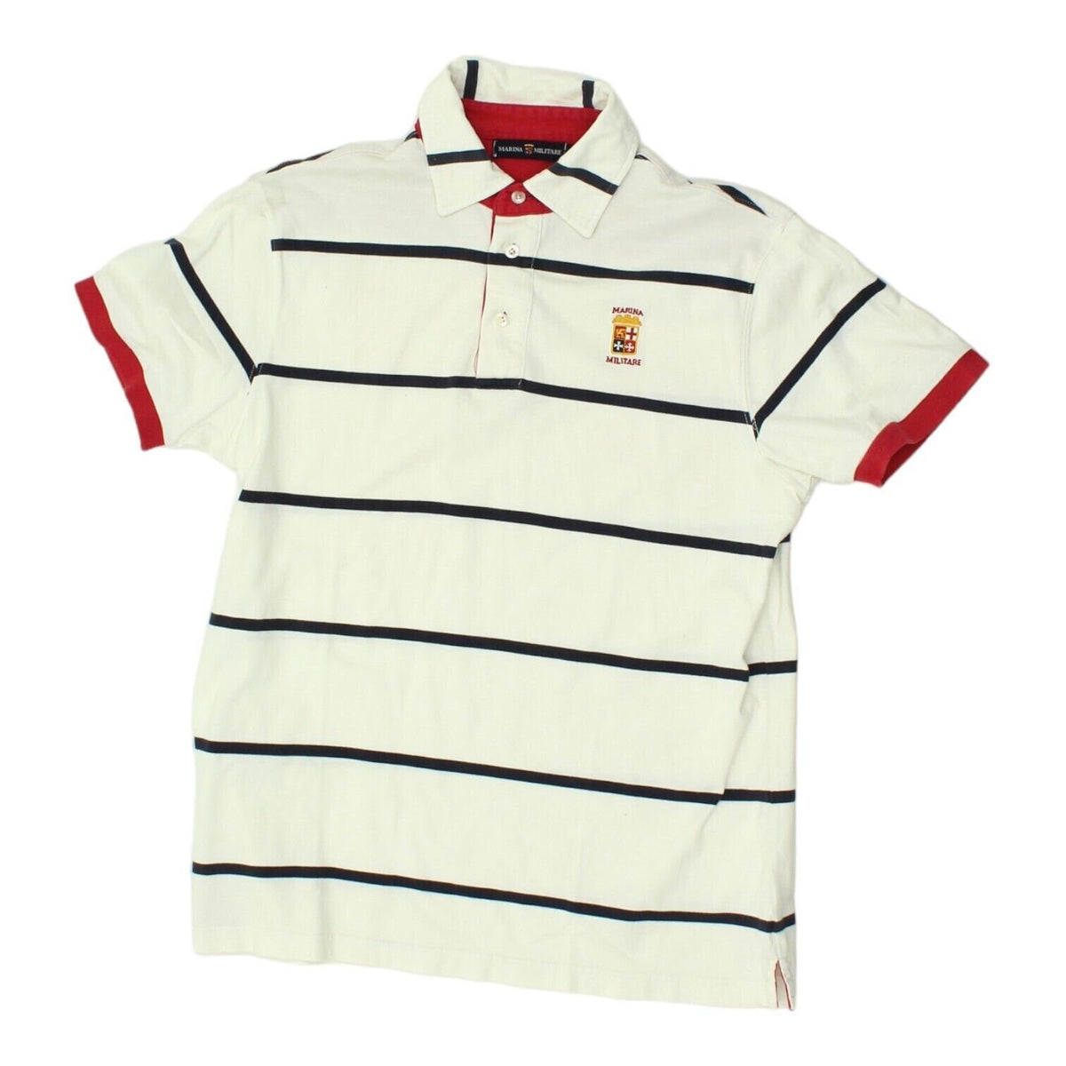 Marina Militare Mens White Striped Polo Shirt Vintage Designer Casual VTG Graphic Tee – Bold Style · Top Pick For Any Outfit