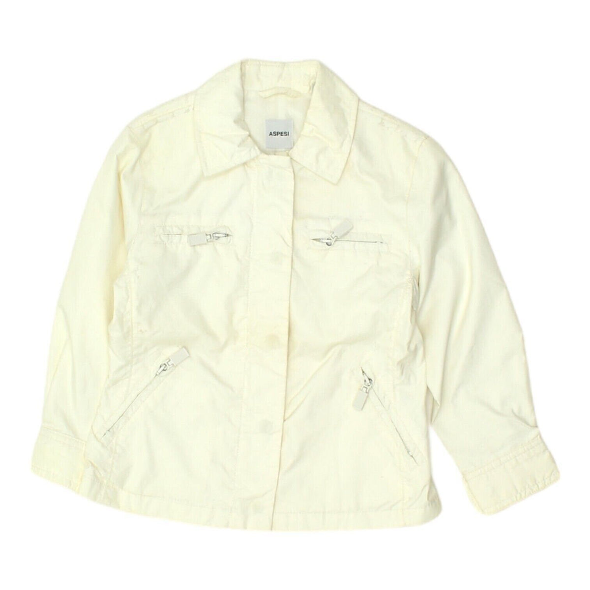 Aspesi Girls White Nylon Collared Jacket Vintage Kids High End Designer VTG Graphic Tee – Everyday Comfort · High-Quality Print