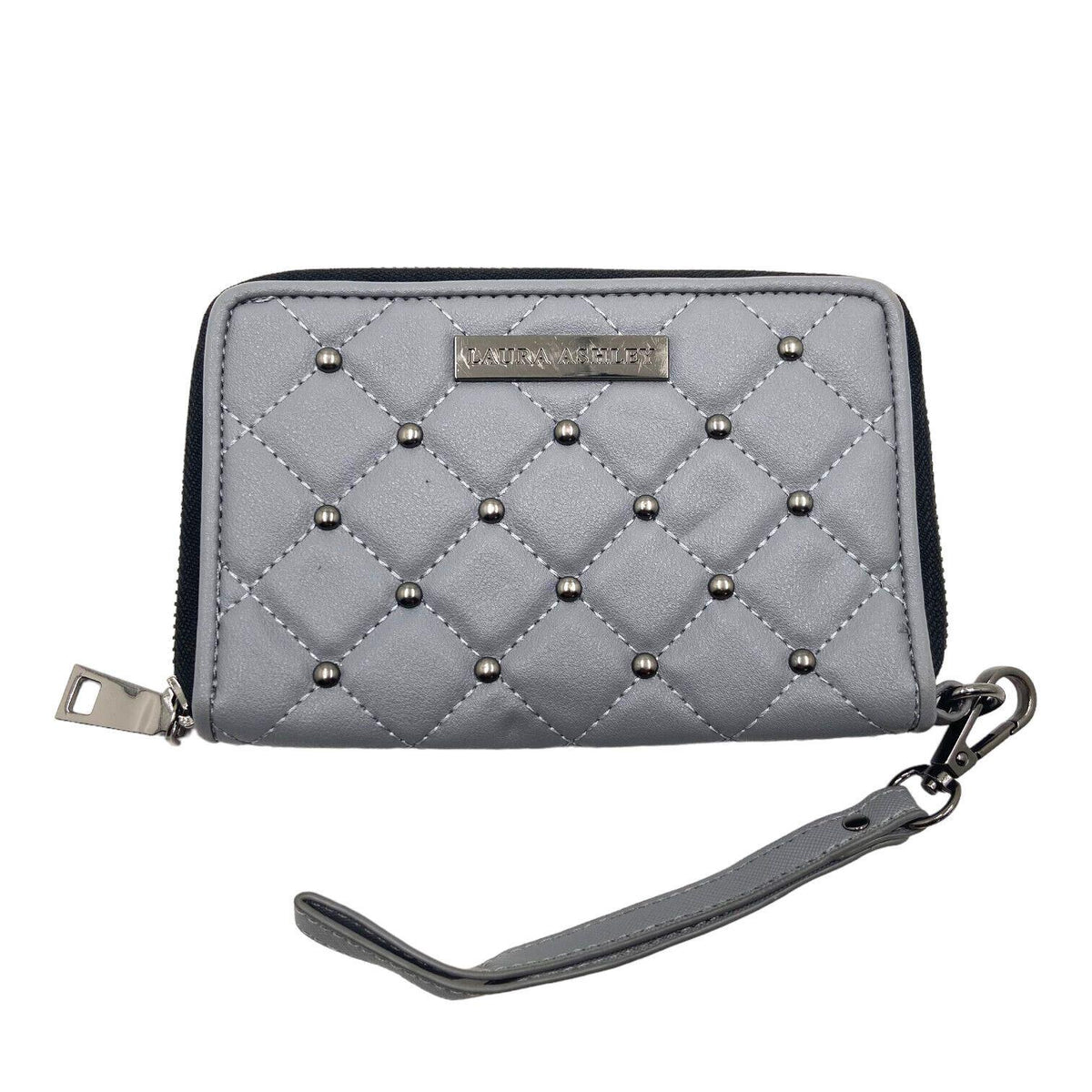 Laura Ashley Womens Grey Faux Leather Purse Vintage High End Designer VTG Graphic Tee – Premium Graphic · Perfect For Daily Wear