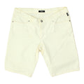 Versace Jeans Couture Womens White Distressed Denim Shorts Vintage Designer Graphic Tee – Bold Style · Must-Have Style