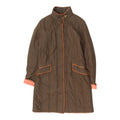 Fay Womens Long Brown Quilted Overcoat Vintage High End Designer Coat VTG Graphic Tee – Soft Feel · Great Gift For Fans