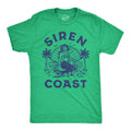 Mens Shirts Vacation Shirts Beach Shirts Siren Coast Mermaid Shirts Siren Shirts Clam Shell Shirts Mens Funny Shirts Palm Trees Graphic Tee – Aesthetic Look · Top Pick For Any Outfit