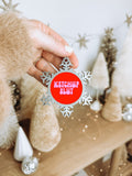 Ketchup Slut Snowflake Ornament Gifts Christmas Stocking Stuffer Holiday Home Decor Unique Graphic Tee – Everyday Comfort · Top Pick For Any Outfit