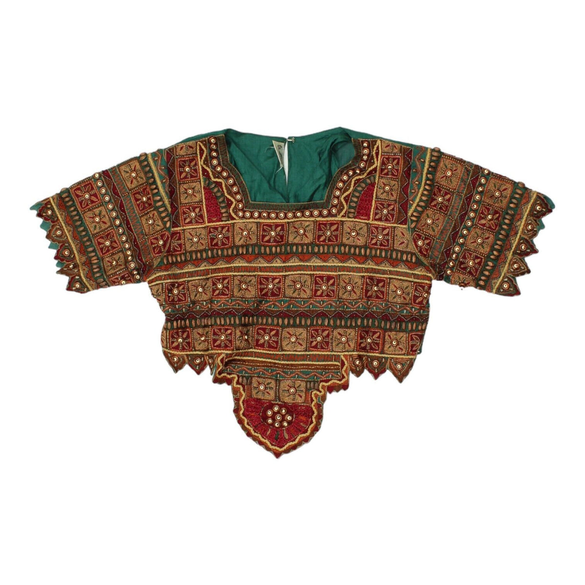 Esika Womens Colourful Beaded Patterned Top Vintage High End Luxury VTG Graphic Tee – Warm & Stylish · Must-Have Style