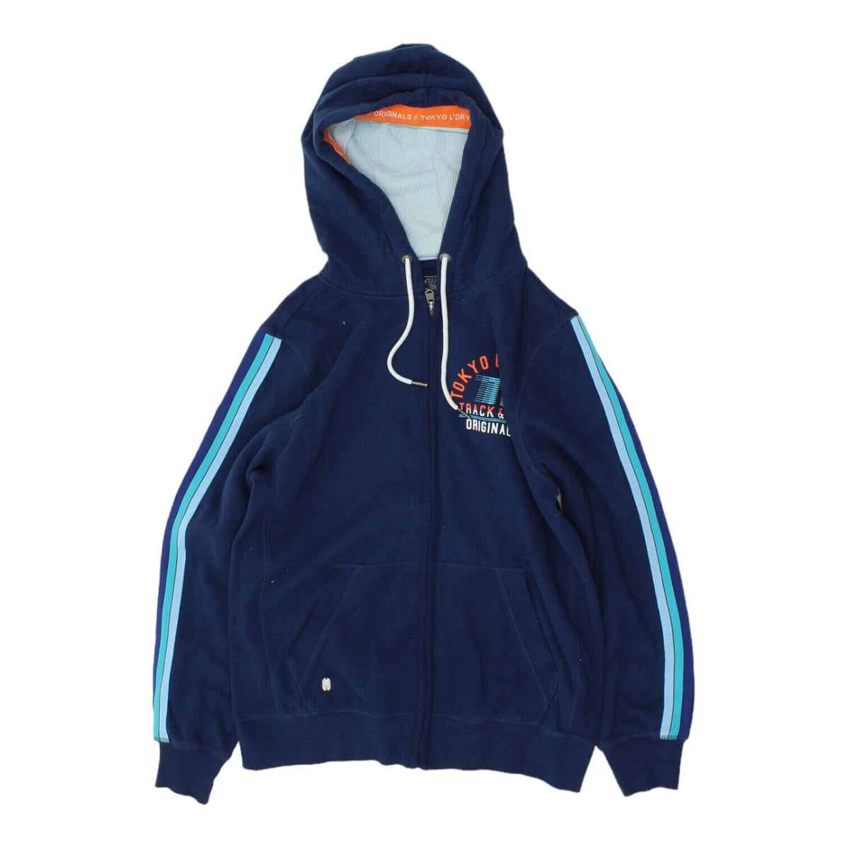 Tokyo Laundry Mens Navy Full Zip Track Field Hoodie Vintage Designer Hoody Hoodie – Warm & Stylish · Trending Graphic Apparel