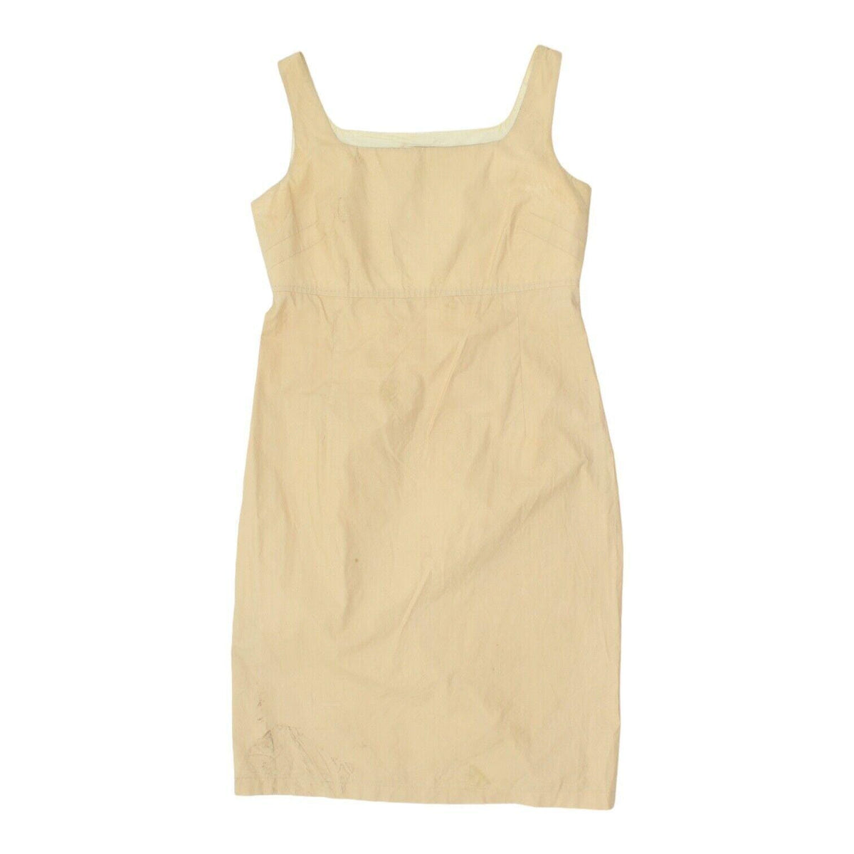 Gianfranco Ferre Studio Womens Beige Sleeveless Sheath Dress Vintage Designer Graphic Tee – Bold Style · High-Quality Print
