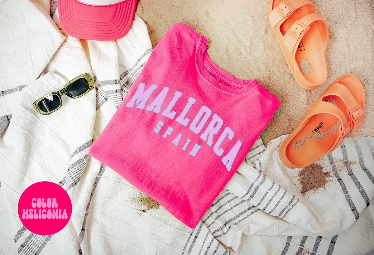 Mallorca Spain Trip Vacation Shirt Girls Trip Gifts for Her Comfort Colors Tshirt Crewneck Tee Women Graphic Tee – Soft Feel · High-Quality Print