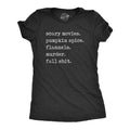 Scary Movies Pumpkin Spice Flannels Murder Fall Shirt Womens Fall Shirt Autumn Shirt Funny Women TShirt Pumpkin Shirts Thanksgiving Graphic Tee – Fan Favorite · Great Gift For Fans