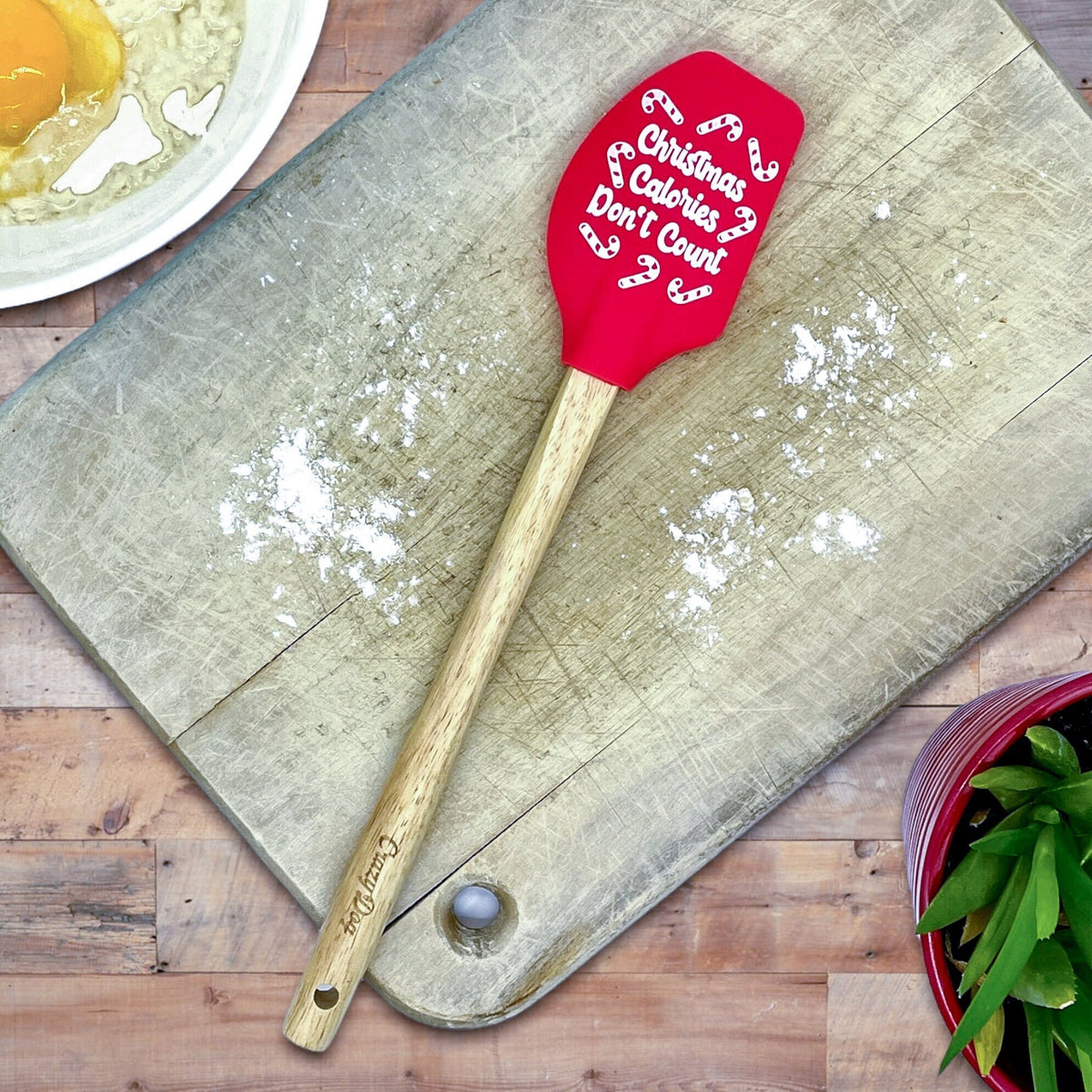 Silicone Kitchen Spatula Cooking with Love Yummy Meals Christmas Gifts Housewarming Gifts Bridal Shower Christmas Calories Don39t Count Graphic Tee – Cozy Vibes · Trending Graphic Apparel
