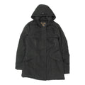 Woolrich Womens Black Mid Length Hooded Puffer Jacket Vintage Outdoor Designer Graphic Tee – Bold Style · Great Gift For Fans
