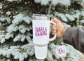 Turks and Caicos Tumbler 40oz Cup With Straw Gifts Insulated Cup Travel Mug Graphic Tee – Warm & Stylish · Must-Have Style
