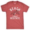 Beach I Won39t Hesitate Crab Shirts Mens Sarcastic Beach Shirt Funny Beach TShirts Killer Crab Shirt Funny Death Shirts Come At Me Graphic Tee – Soft Feel · Great Gift For Fans