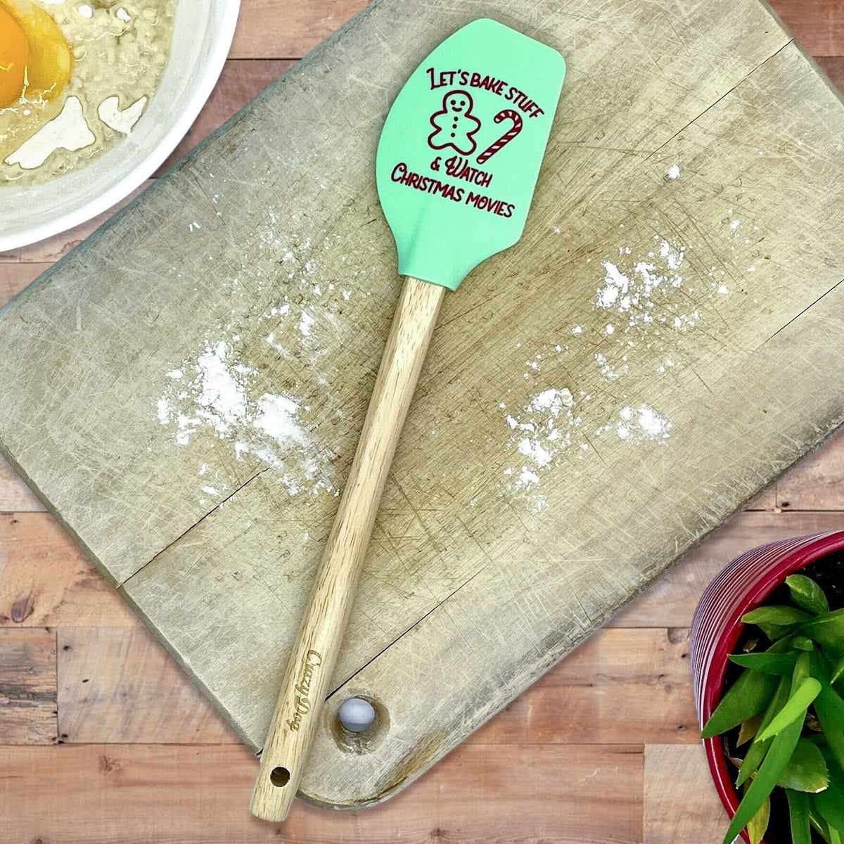 Silicone Kitchen Spatula Cooking Yummy Meals Christmas Gifts Housewarming Gifts Bridal Shower Let39s Bake Stuff Watch Christmas Movies Graphic Tee – Cozy Vibes · Trending Graphic Apparel