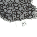 Roccobarocco Womens Black Grey Scarf Vintage Viscose High End Designer VTG Graphic Tee – Easygoing Wear · Top Pick For Any Outfit
