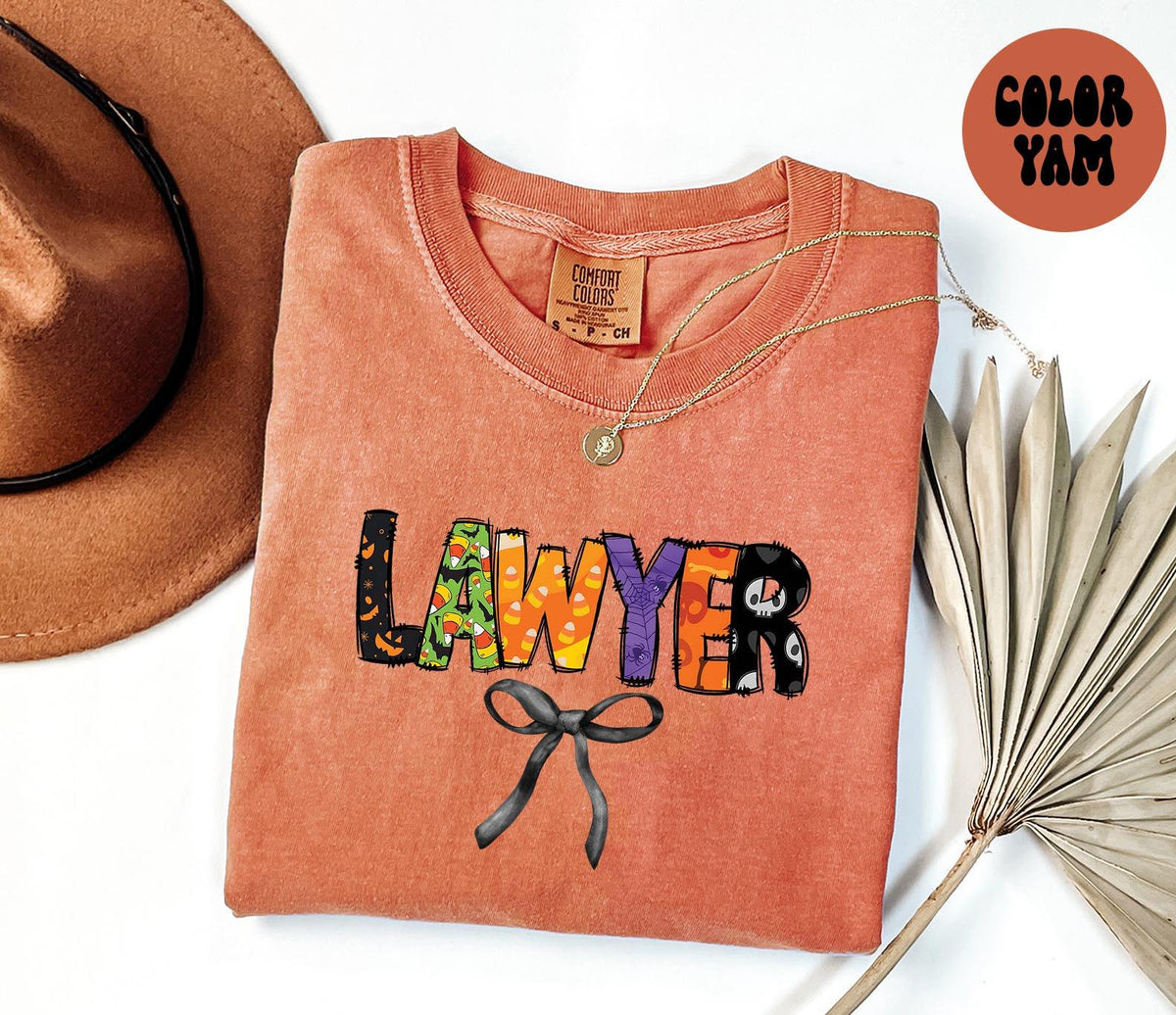 Lawyer Halloween Coquette Bow Witch Shirt Gifts Comfort Colors Tshirt Crewneck Tee Crewneck Men Women Graphic Tee – Feel-Good Design · Must-Have Style