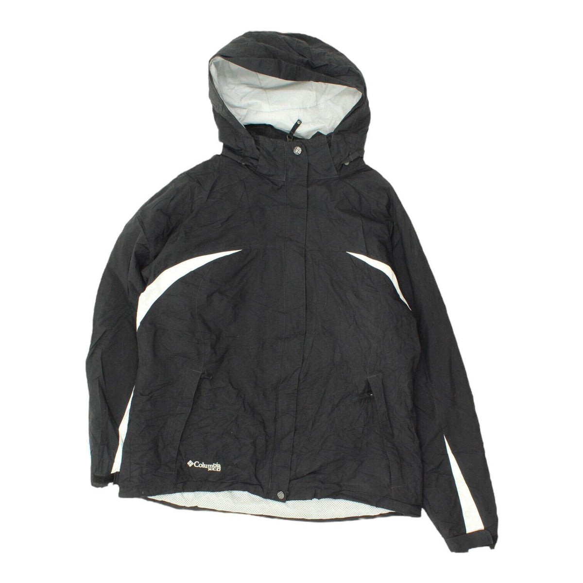Columbia Womens Black Quilted Fleece Lined Hooded Jacket Vintage Outdoor VTG Graphic Tee – Bold Style · Top Pick For Any Outfit