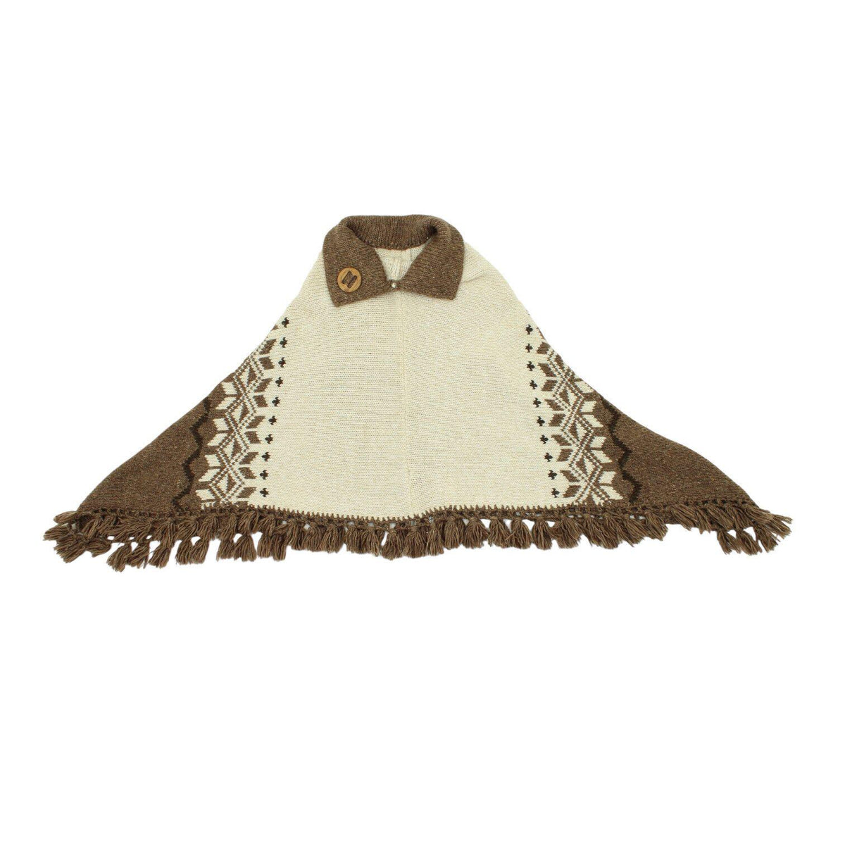 Vintage Womens Brown Beige Wool Knit Poncho High End Luxury Knitwear VTG Graphic Tee – Soft Feel · Trending Graphic Apparel