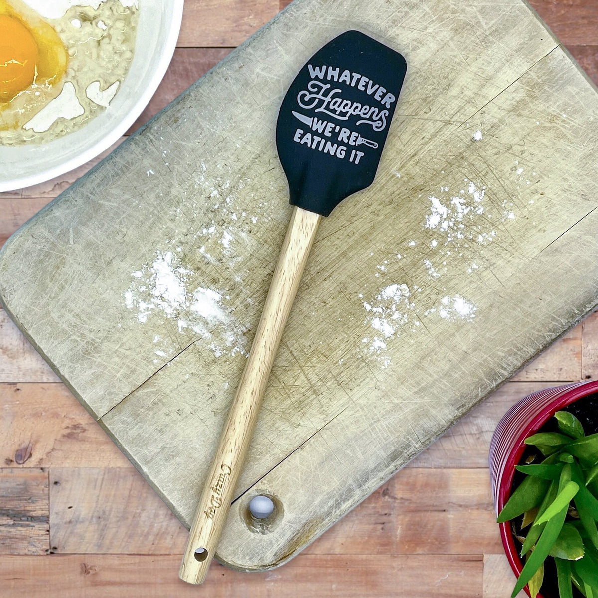 Silicone Spatula Cooking Tool Delicious Meals Whatever Happens We39re Eating It Baker Gift Housewarming Gifts Bridal Shower Gift Graphic Tee – Soft Feel · Perfect For Daily Wear