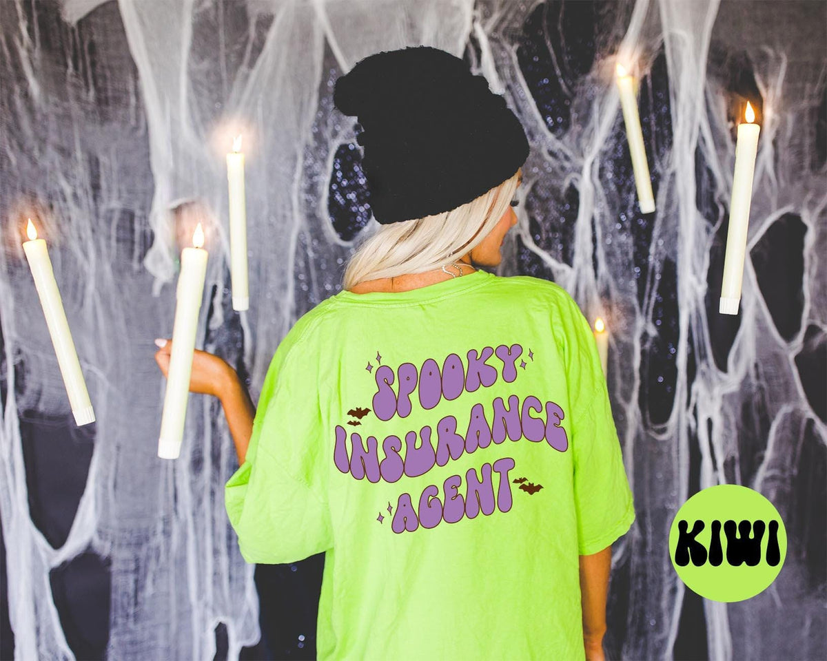 Insurance Agent Spooky Halloween Bats Shirt Gifts Back of Tshirt Tees TShirt Unisex Funny Birthday Gift Women Men Graphic Tee – Aesthetic Look · Must-Have Style