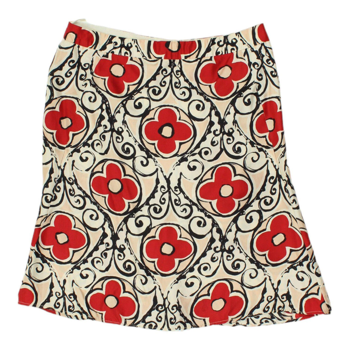 Moschino Womens White Red All Over Floral Print Skirt Vintage Luxury Designer Graphic Tee – Warm & Stylish · Top Pick For Any Outfit