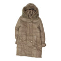 Vintage Womens Long Brown Grey Fur Trim Hooded Puffer Coat High End Luxury VTG Graphic Tee – Soft Feel · Must-Have Style