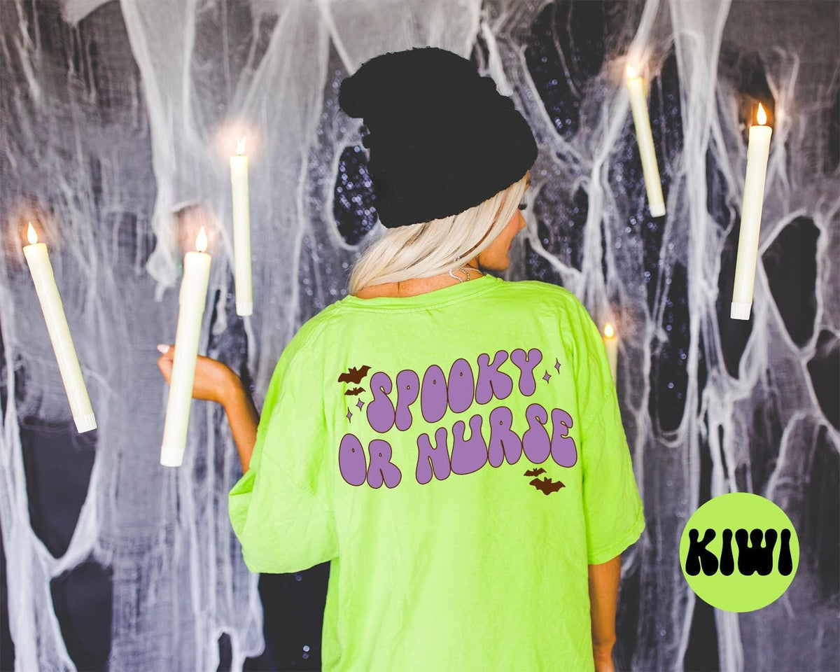 OR Nurse Operating Room Spooky Halloween Bats Shirt Gifts Back of Tshirt Tees TShirt Unisex Funny Birthday Gift Women Men Graphic Tee – Bold Style · Trending Graphic Apparel