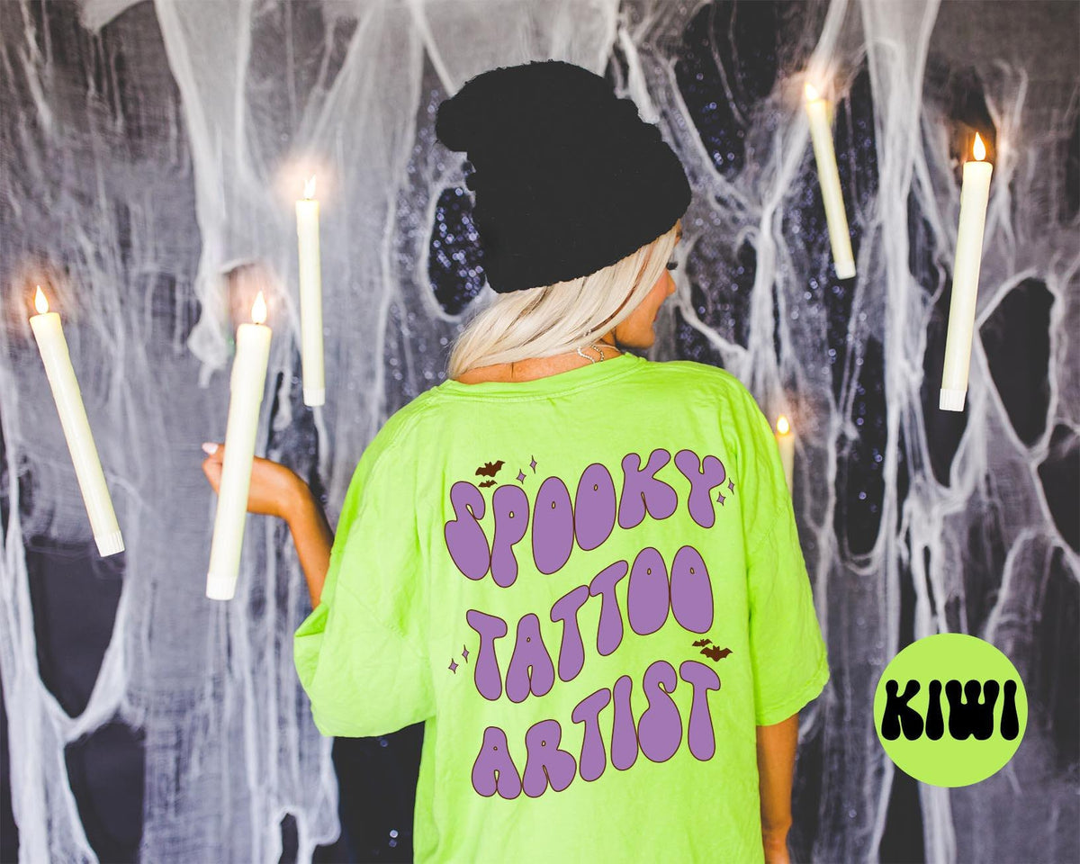 Tattoo Artist Spooky Halloween Bats Shirt Gifts Back of Tshirt Tees TShirt Unisex Funny Birthday Gift Women Men Graphic Tee – Feel-Good Design · Perfect For Daily Wear