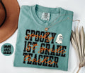 1st Grade Teacher Spooky Halloween Shirt Gifts Comfort Colors Tshirt Crewneck Tee Crew Neck Men Women Graphic Tee – Warm & Stylish · Must-Have Style