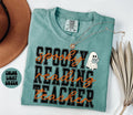 Reading Teacher Spooky Halloween Shirt Gifts Comfort Colors Tshirt Crewneck Tee Crew Neck Men Women Graphic Tee – Soft Feel · Perfect For Daily Wear