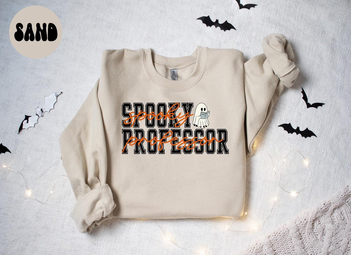 Professor Spooky Halloween Sweatshirt Gifts for Her Funny Sweater Shirt Cozy Comfy Unique Sweatshirt – Easygoing Wear · Must-Have Style