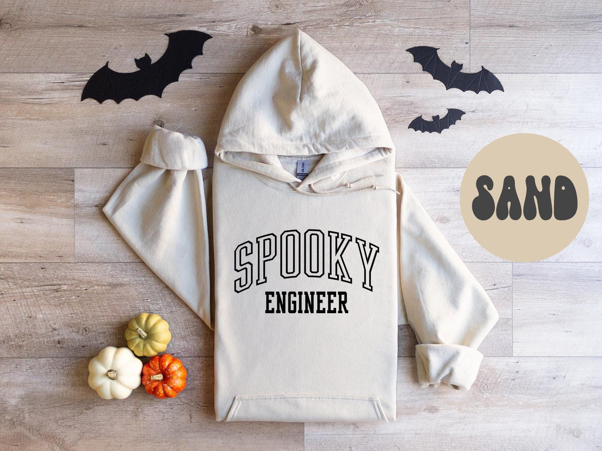 Spooky ENGINEER Engineering School Student Halloween Fall Hoodie Gifts Hooded Sweatshirt Jumper Long Sleeve Birthday Gift for Women Hoodie – Soft Feel · Trending Graphic Apparel