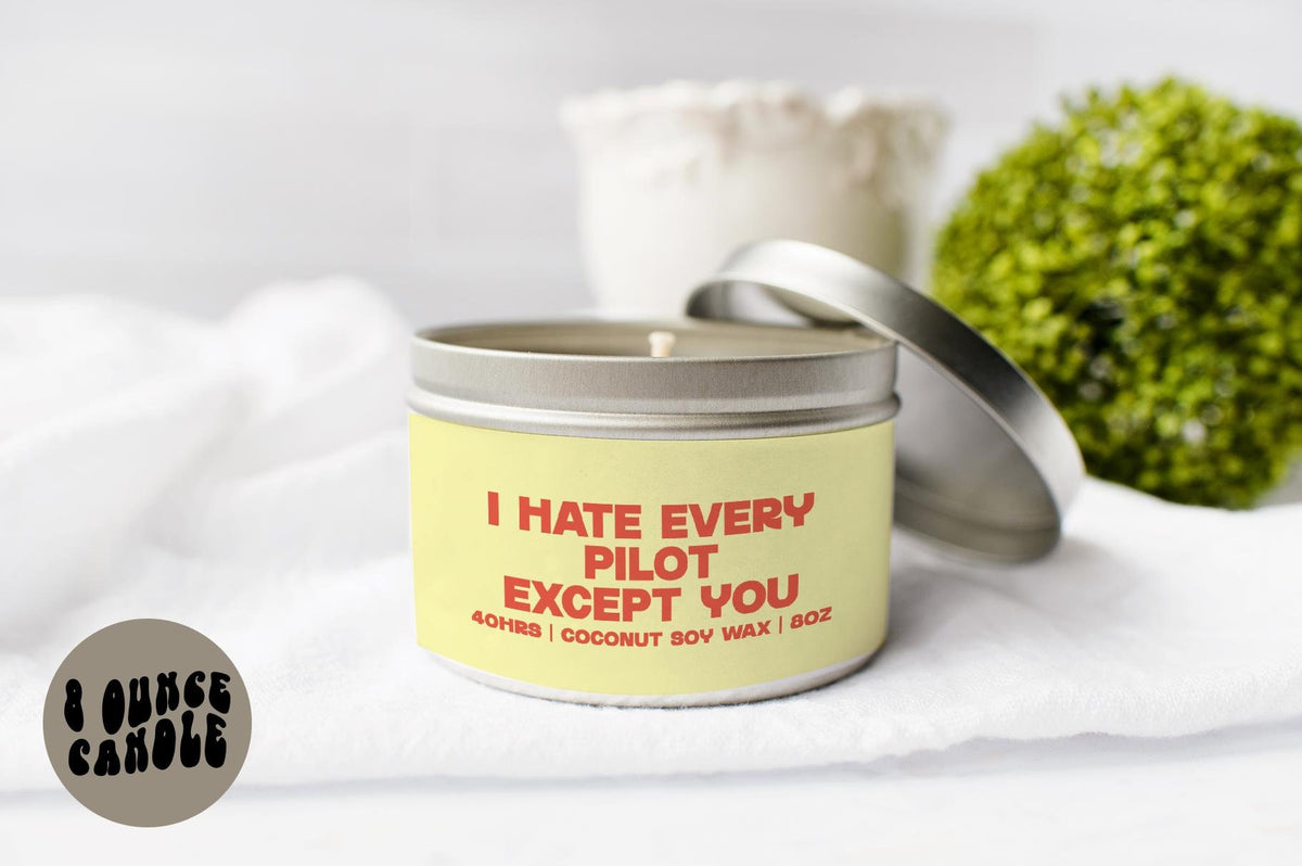Pilot Joke Gag Gift Candle Gifts Tin Coconut Soy Wax Scented Aromatherapy Vanilla Coffee Home Office Decor Graphic Tee – Premium Graphic · Must-Have Style