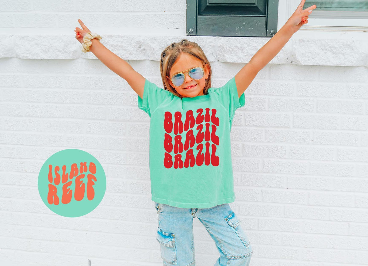 Brazil Youth Tee Kids Gifts Kids Shirt Kids Tshirt Youth Shirt Boys Tee Girls Tee Graphic Tee – Premium Graphic · Top Pick For Any Outfit