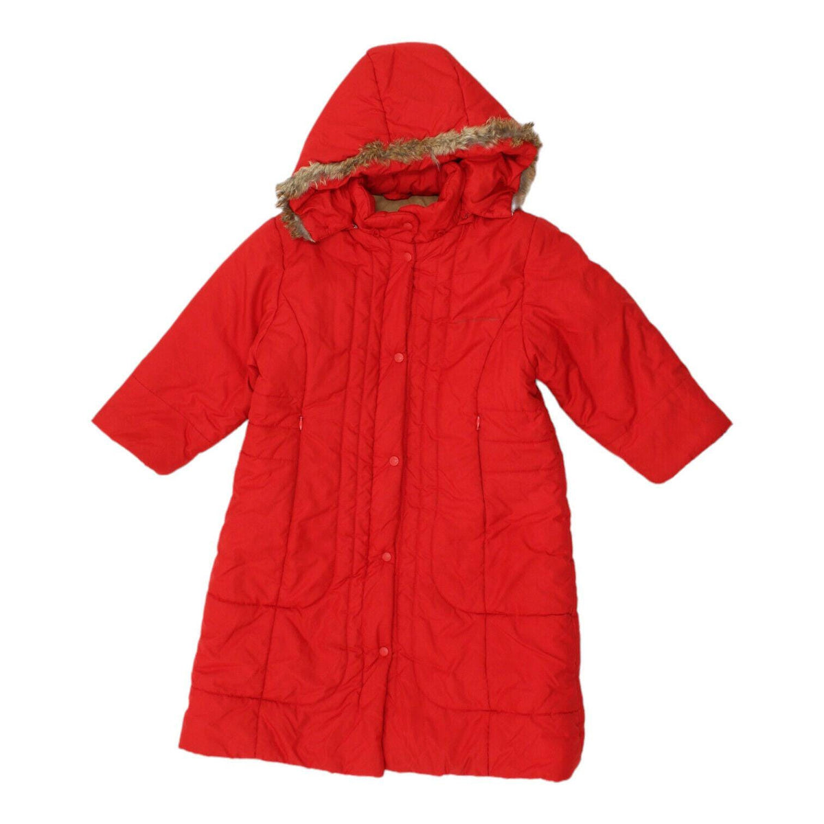 Moncler Girls Red Quilted Fur Trim Hooded Coat Vintage Kids Luxury Designer Graphic Tee – Bold Style · Top Pick For Any Outfit
