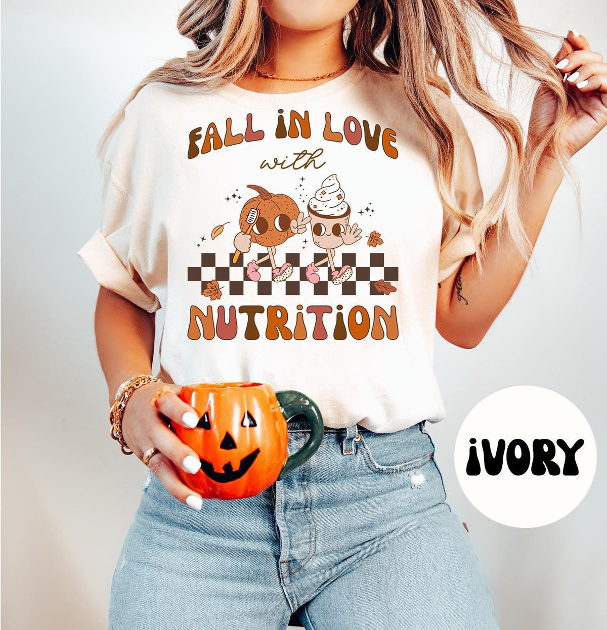 DIETICIAN Groovy Pumpkin Retro Shirt Gifts Fall Shirt Comfort Colors Autumn Tshirt Crewneck Tee Crew Neck Men Women Graphic Tee – Everyday Comfort · Perfect For Daily Wear