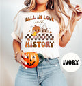 History Teacher Groovy Pumpkin Retro Shirt Gifts Fall Shirt Comfort Colors Autumn Tshirt Crewneck Tee Crew Neck Men Women Graphic Tee – Cozy Vibes · High-Quality Print