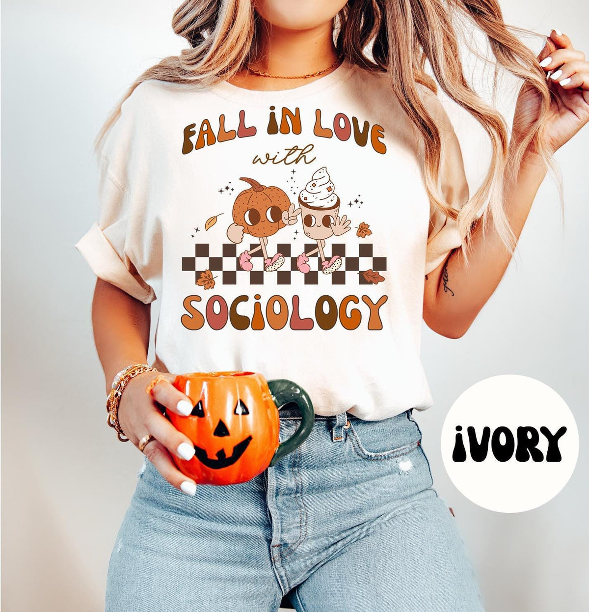 Sociologist Sociology Groovy Pumpkin Retro Shirt Gifts Fall Shirt Comfort Colors Autumn Tshirt Crewneck Tee Crew Neck Men Women Graphic Tee – Bold Style · Great Gift For Fans