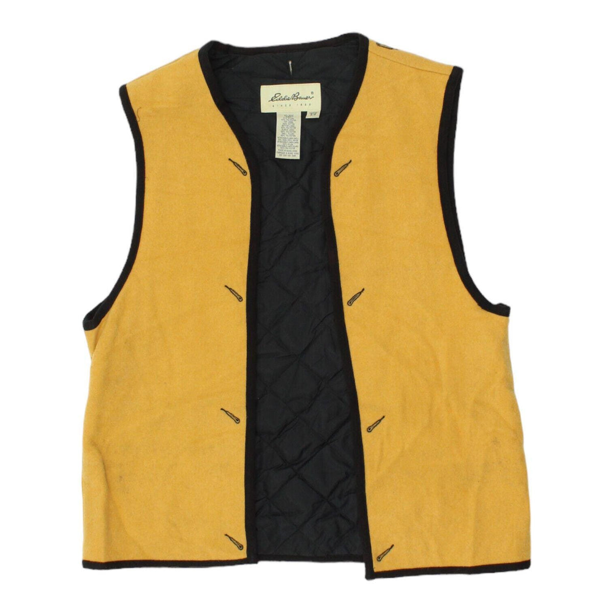 Eddie Bauer Women Yellow Quilted Jacket Lining Vintage High End Designer VTG Graphic Tee – Aesthetic Look · Great Gift For Fans