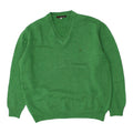 Pierre Cardin Mens Green V Neck Wool Knit Jumper Vintage High End Designer VTG Graphic Tee – Soft Feel · High-Quality Print