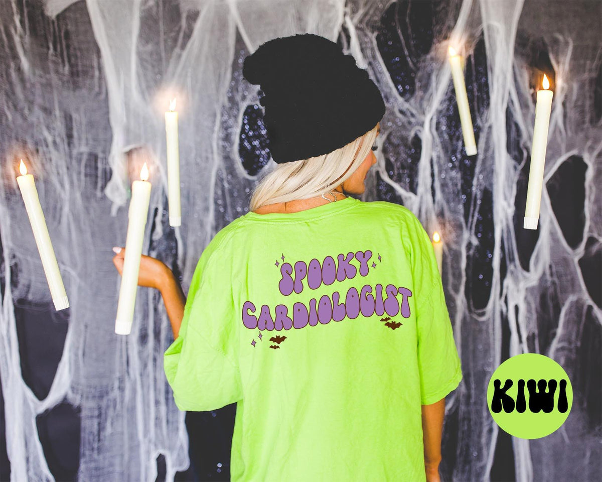 Cardiologist Spooky Halloween Bats Shirt Gifts Back of Tshirt Tees TShirt Unisex Funny Birthday Gift Women Men Graphic Tee – Bold Style · High-Quality Print