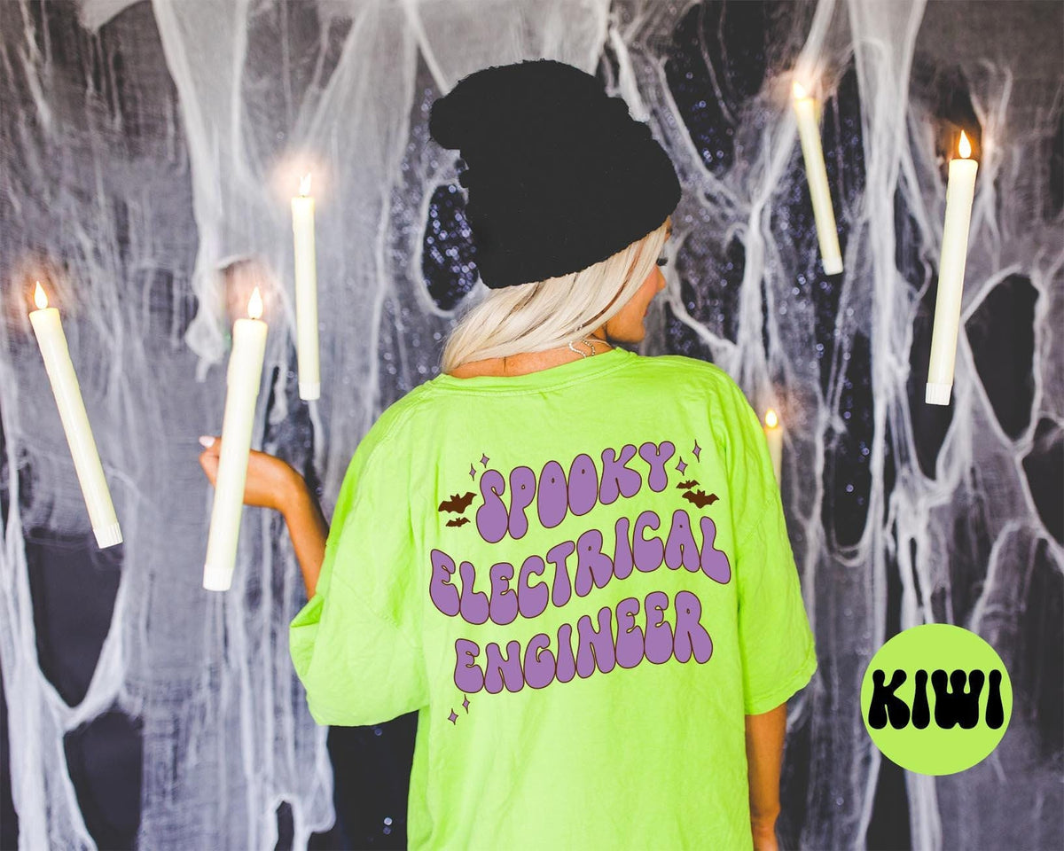 Electrical Engineer Spooky Halloween Bats Shirt Gifts Back of Tshirt Tees TShirt Unisex Funny Birthday Gift Women Men Graphic Tee – Feel-Good Design · Trending Graphic Apparel