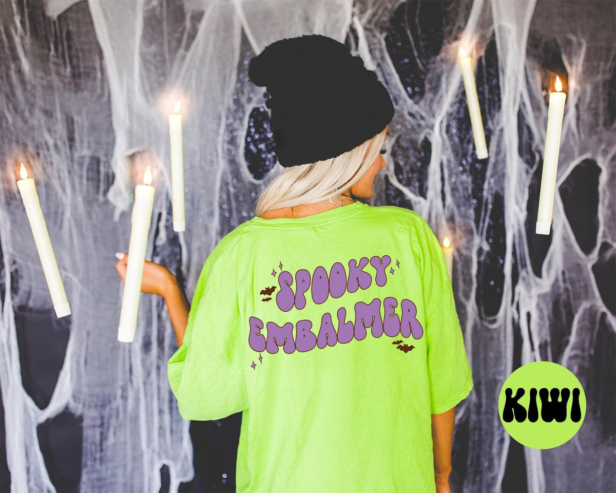 Embalmer Spooky Halloween Bats Shirt Gifts Back of Tshirt Tees TShirt Unisex Funny Birthday Gift Women Men Graphic Tee – Everyday Comfort · Great Gift For Fans