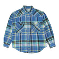 Indiana Jones Mens Blue Check Plaid Flannel Shirt Vintage Lumberjack Casual Graphic Tee – Soft Feel · Great Gift For Fans