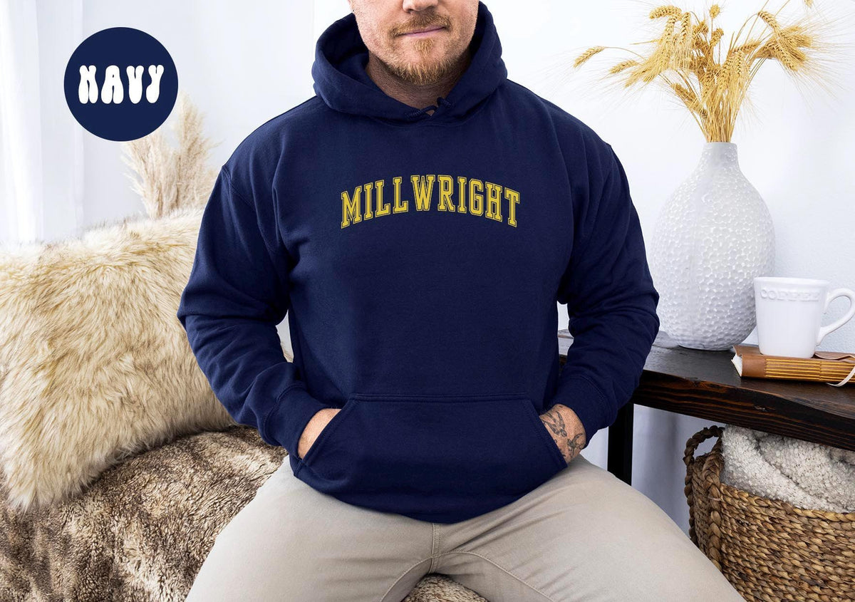 Millwright Hoodie Gifts Hooded Sweatshirt Jumper Long Sleeve Birthday Gift for Men Gift for Women Hoodie – Cozy Vibes · Top Pick For Any Outfit