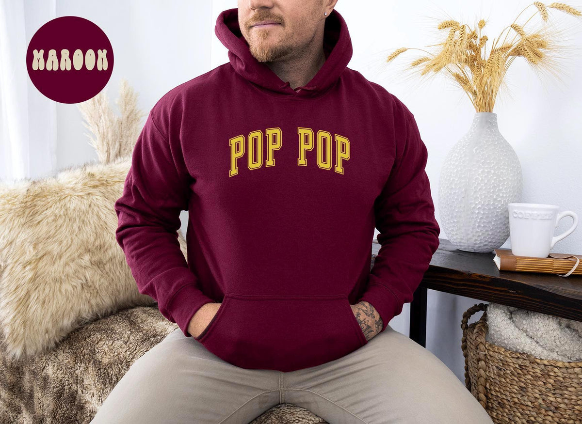 Pop Pop Hoodie Gifts Hooded Sweatshirt Jumper Long Sleeve Birthday Gift for Men Gift for Women Hoodie – Easygoing Wear · Great Gift For Fans