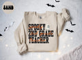 2nd Grade Teacher Spooky Halloween Sweatshirt Gifts for Her Funny Sweater Shirt Cozy Comfy Unique Sweatshirt – Everyday Comfort · Top Pick For Any Outfit