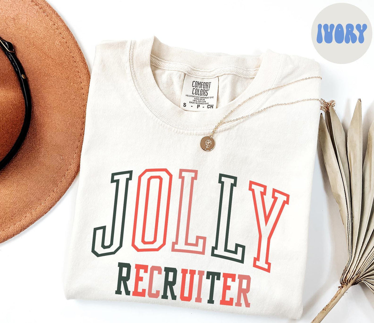 Recruiter HR Christmas Shirt Human Resources Shirt Gifts Comfort Colors Cozy Holiday Tshirt Crewneck Tee Women Graphic Tee – Easygoing Wear · Top Pick For Any Outfit