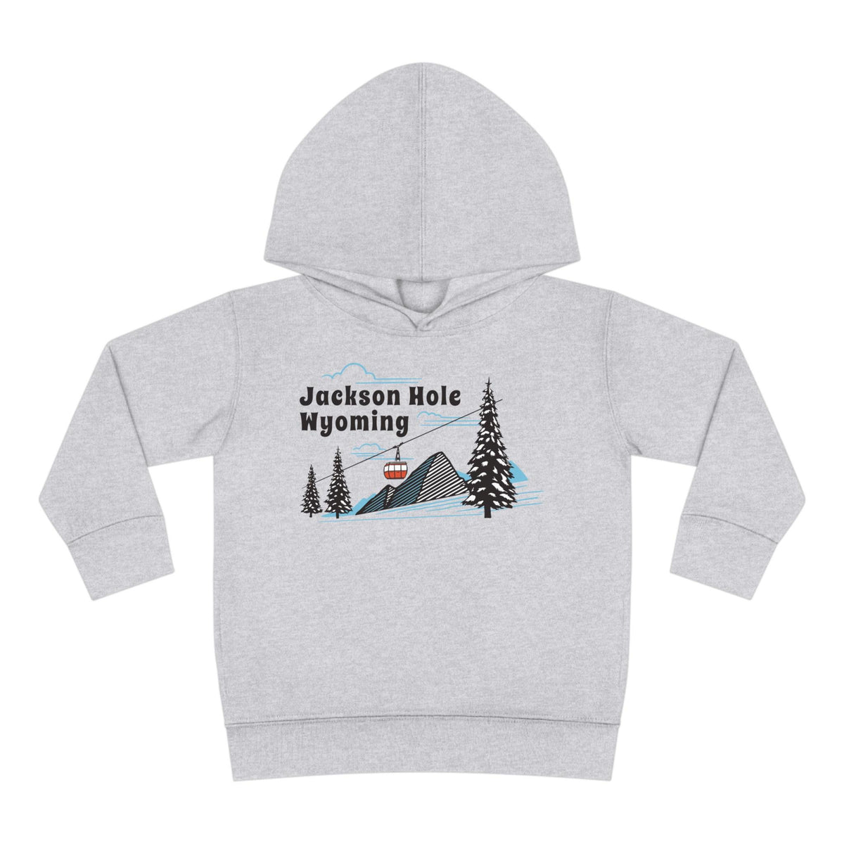 Jackson Hole Wyoming Toddler Hoodie Unisex Mountain Jackson Hole Gondola Fleece Pullover Sweatshirt Kids Hooded Jumper Wyoming Souvenir Hoodie – Cozy Vibes · Great Gift For Fans