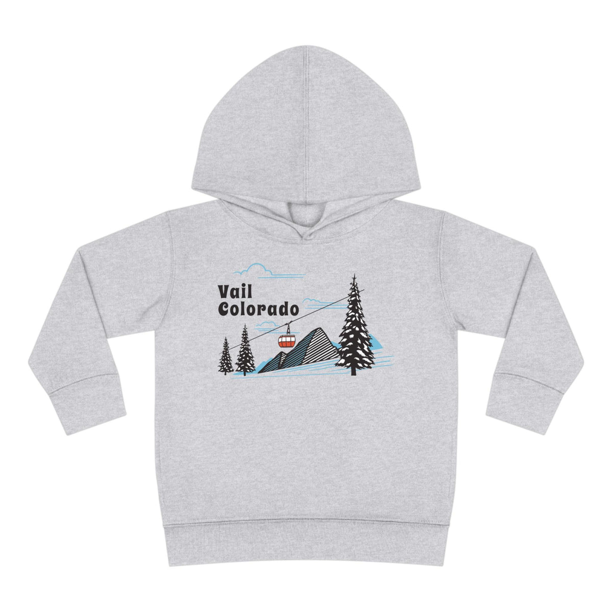 Vail Colorado Toddler Hoodie Unisex Mountain Vail Gondola Fleece Pullover Sweatshirt Kids Hooded Jumper Colorado Souvenir Hoodie – Premium Graphic · Must-Have Style