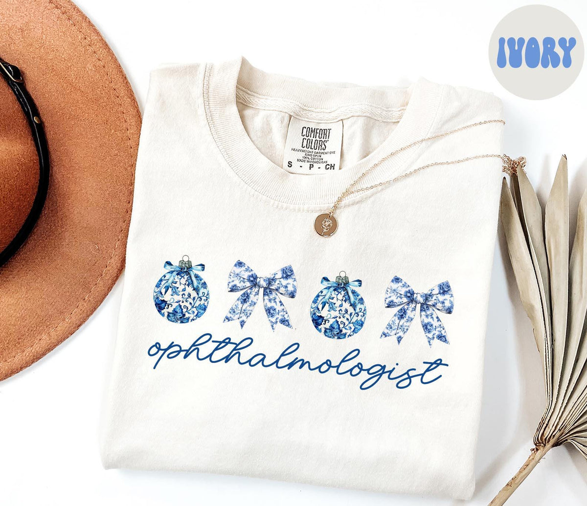 Ophthalmologist Christmas Shirt Ophthalmology Shirt Gifts Chinoiserie Coquette Shirt Comfort Colors Tshirt Crewneck Tee Women Graphic Tee – Cozy Vibes · Perfect For Daily Wear